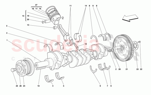 Part Diagram for Ferrari 166901