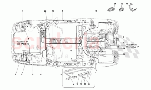 Part Diagram for Ferrari 156807