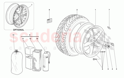 Part Diagram for Ferrari 176598