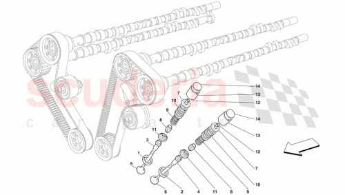Part Diagram for Ferrari 155085