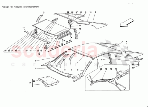Part Diagram for Ferrari 64692300