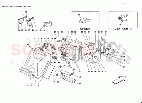 Part Diagram for Ferrari 12838850
