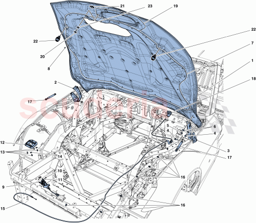 Part Diagram for Ferrari 69854700