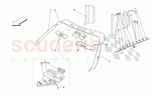 Part Diagram for Ferrari 659011