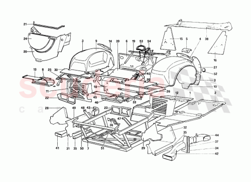 Part Diagram for Ferrari 61402900