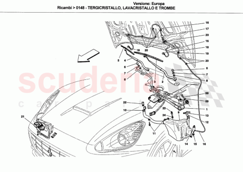 Part Diagram for Ferrari 66421400