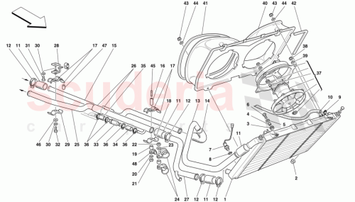 Part Diagram for Ferrari 64774300