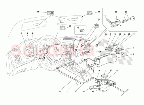 Part Diagram for Ferrari 65423700
