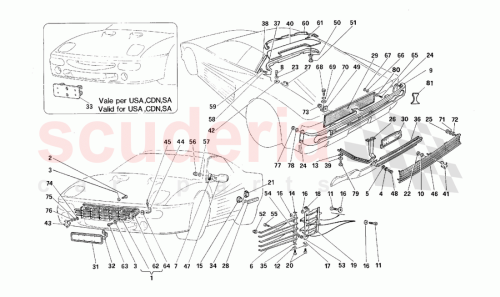 Part Diagram for Ferrari 64442200