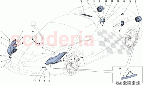 Part Diagram for Ferrari 128200050