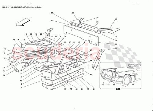 Part Diagram for Ferrari 64524700