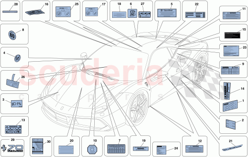 Part Diagram for Ferrari 294454