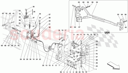 Part Diagram for Ferrari 64991500