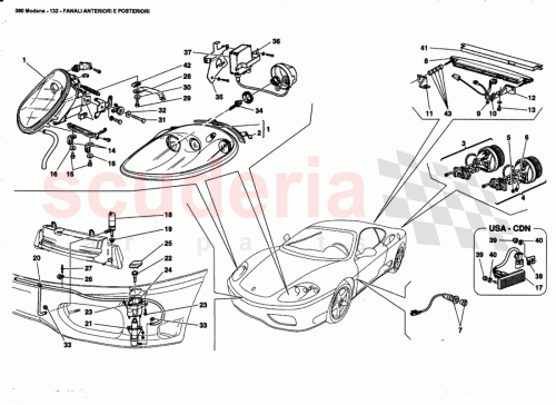 Part Diagram for Ferrari 63234200