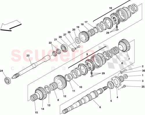 Part Diagram for Ferrari 230934
