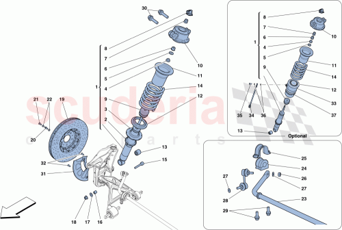 Part Diagram for Ferrari 304562