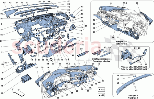 Part Diagram for Ferrari 84761600