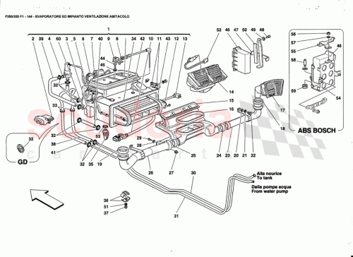 Part Diagram for Ferrari 65290500