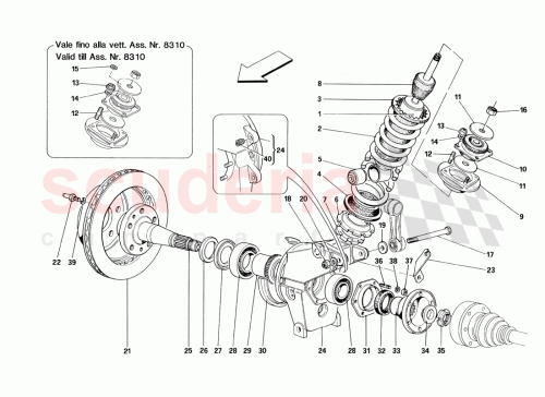 Part Diagram for Ferrari 113113