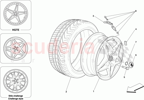 Part Diagram for Ferrari 234454