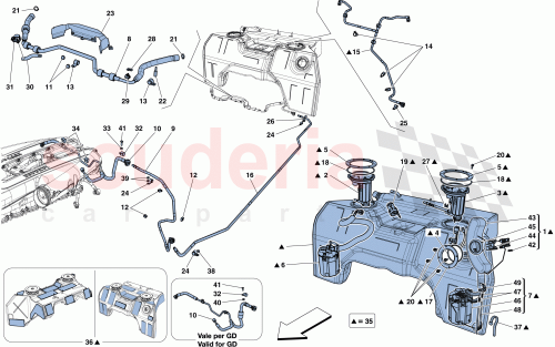 Part Diagram for Ferrari 254442