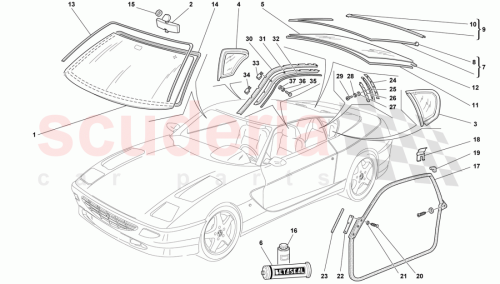 Part Diagram for Ferrari 63881200