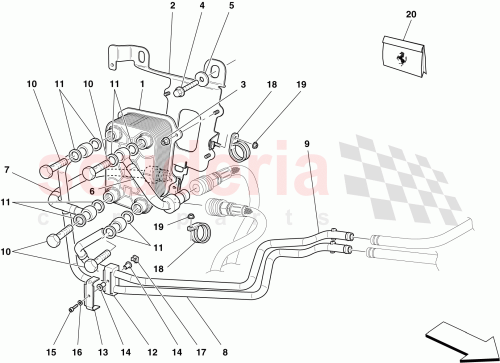 Part Diagram for Ferrari 243399