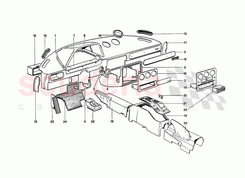 Part Diagram for Ferrari 61384000