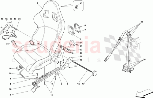Part Diagram for Ferrari 68636200