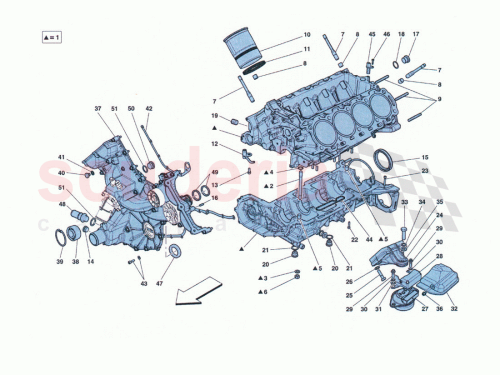 Part Diagram for Ferrari 223405