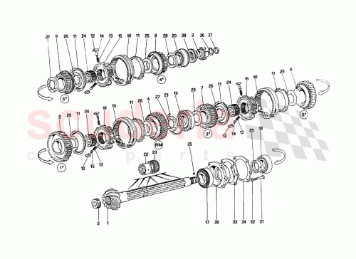 Part Diagram for Ferrari 122077