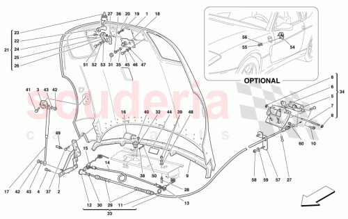 Part Diagram for Ferrari 64174200
