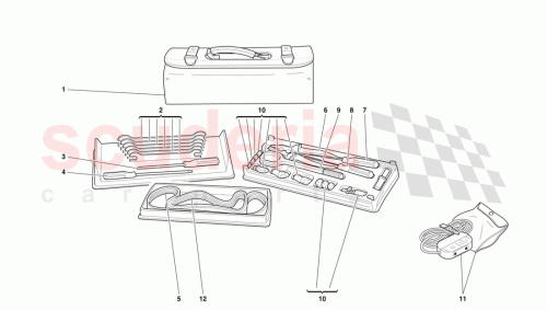 Part Diagram for Ferrari 163061