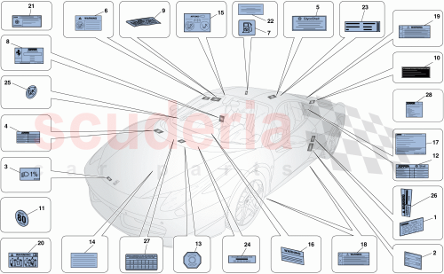Part Diagram for Ferrari 312108