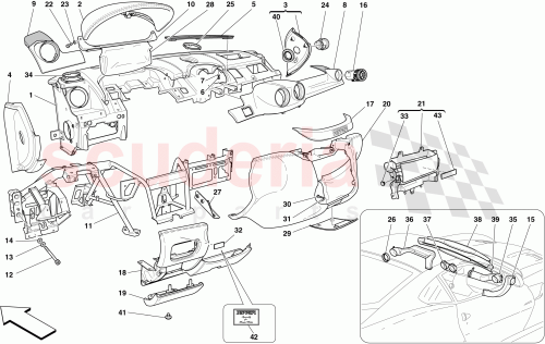 Part Diagram for Ferrari 69130600