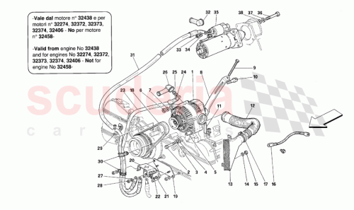 Part Diagram for Ferrari 145489