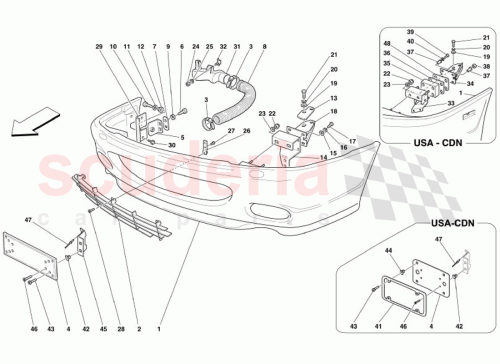 Part Diagram for Ferrari 13001090