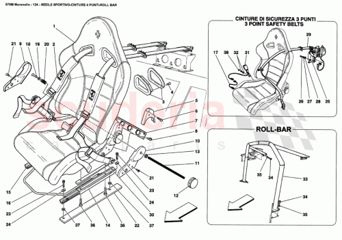 Part Diagram for Ferrari 12626021