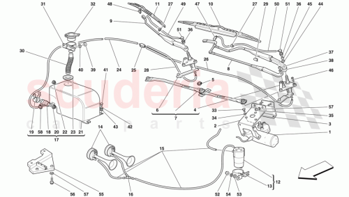 Part Diagram for Ferrari 64011400