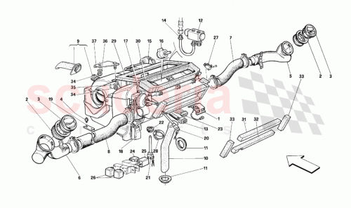 Part Diagram for Ferrari 65518600