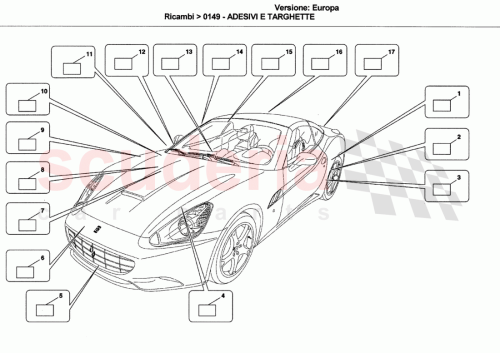 Part Diagram for Ferrari 255008