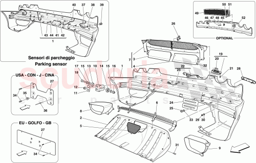 Part Diagram for Ferrari 16084370