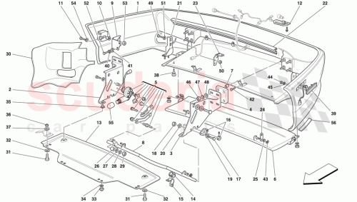 Part Diagram for Ferrari 64078310