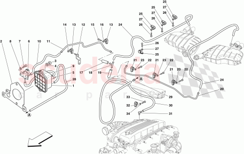 Part Diagram for Ferrari 225106