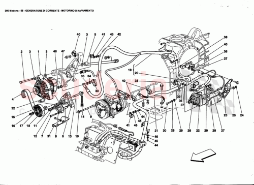 Part Diagram for Ferrari 164469