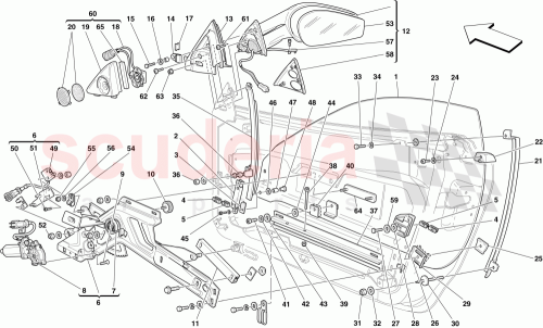 Part Diagram for Ferrari 65062200