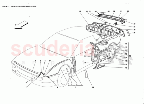 Part Diagram for Ferrari 64680200