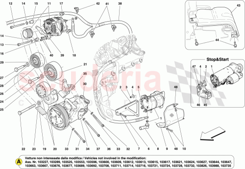 Part Diagram for Ferrari 257217