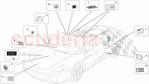 Part Diagram for Ferrari 212018