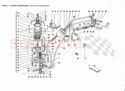 Part Diagram for Ferrari 171342